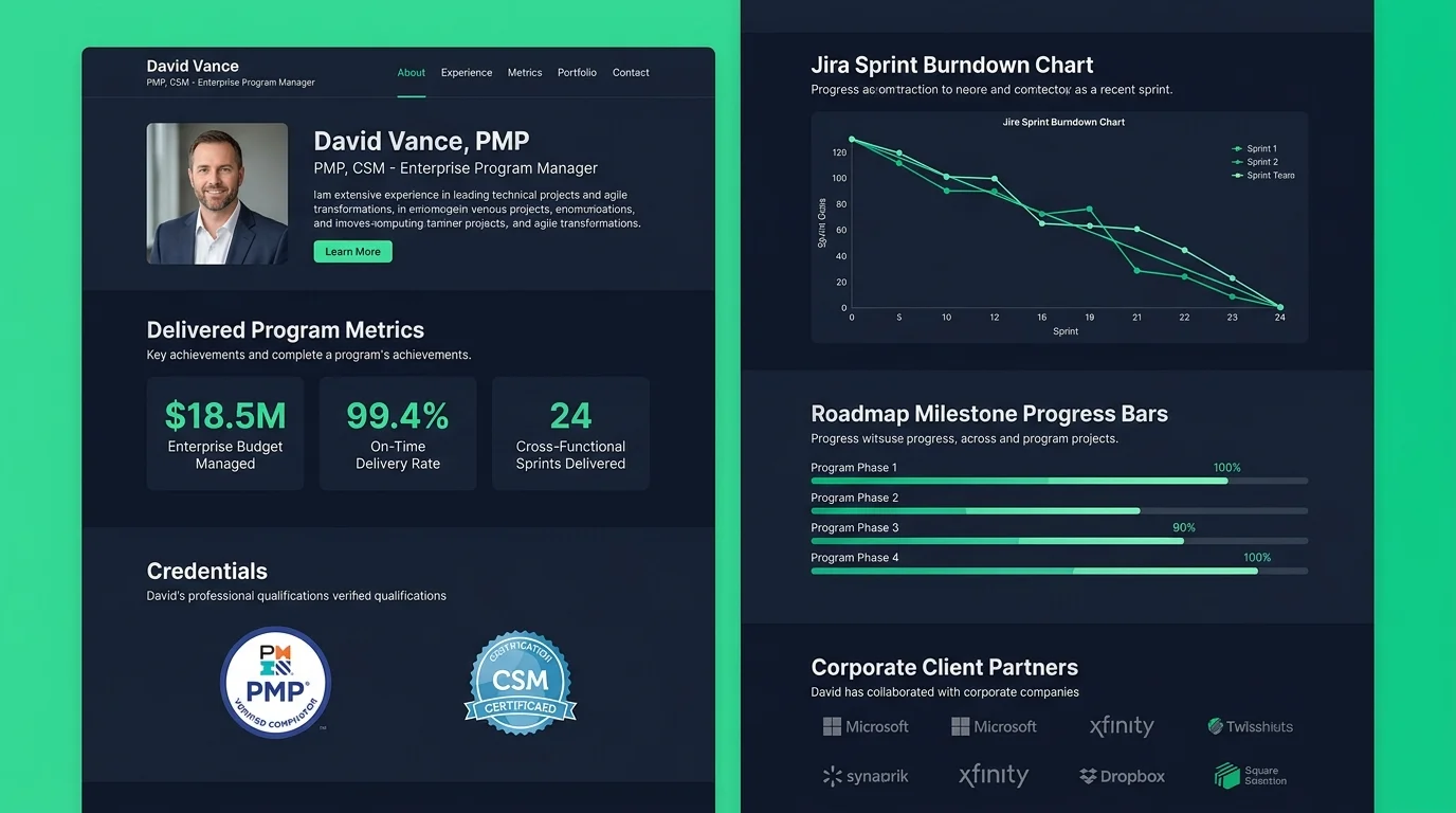 Project Manager Portfolio Preview